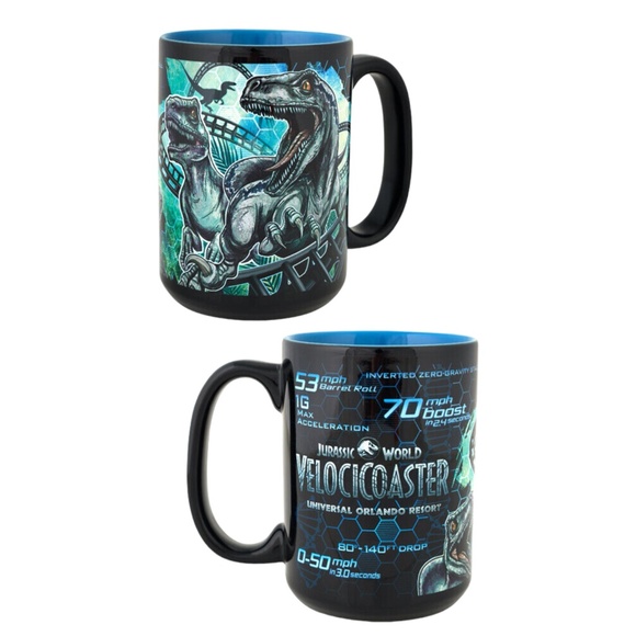 Universal Studios Jurassic World VelociCoaster Mug - Picture 1 of 4